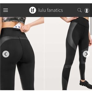 Lululemon City Core Tight 28" Sz 8 Black 8029
